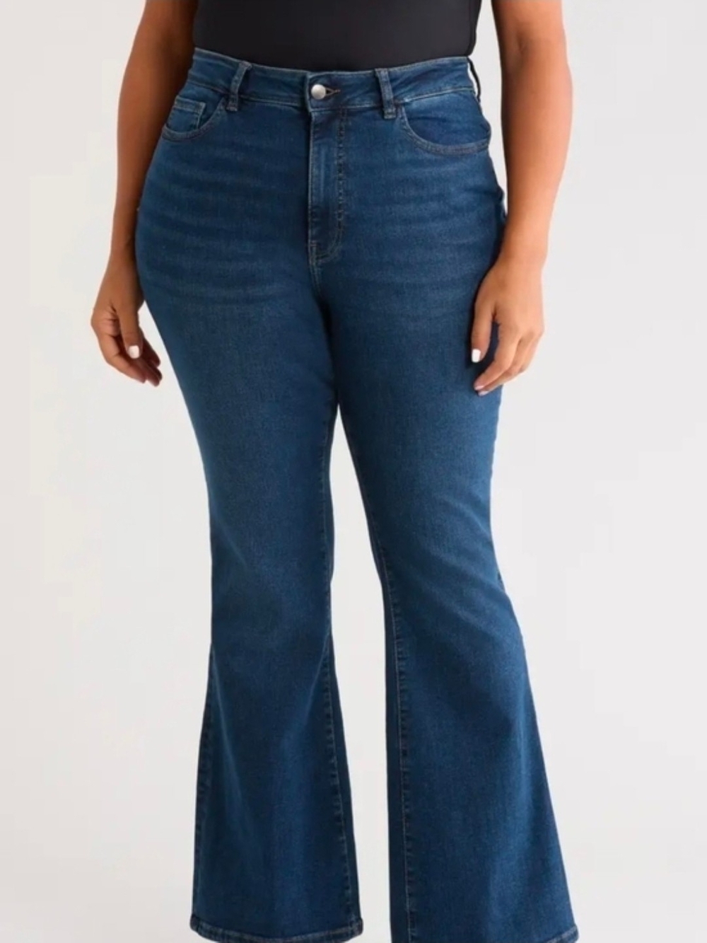 Jessica Simpson Women High Rise Flare Blue Denim Jeans Size 16
